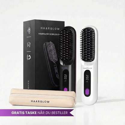 Haarglow bærbar glattebørste – GoBrush PRO