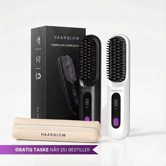 Haarglow bærbar glattebørste – GoBrush PRO