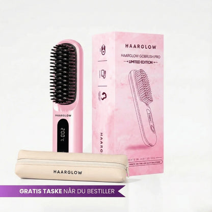 Haarglow bærbar glattebørste – GoBrush PRO