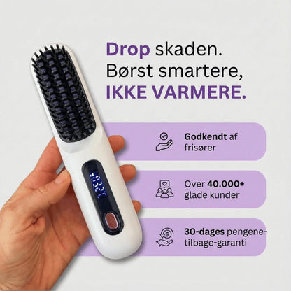 Haarglow bærbar glattebørste – GoBrush PRO