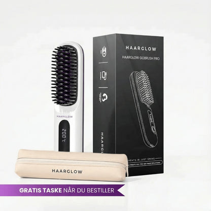 Haarglow bærbar glattebørste – GoBrush PRO